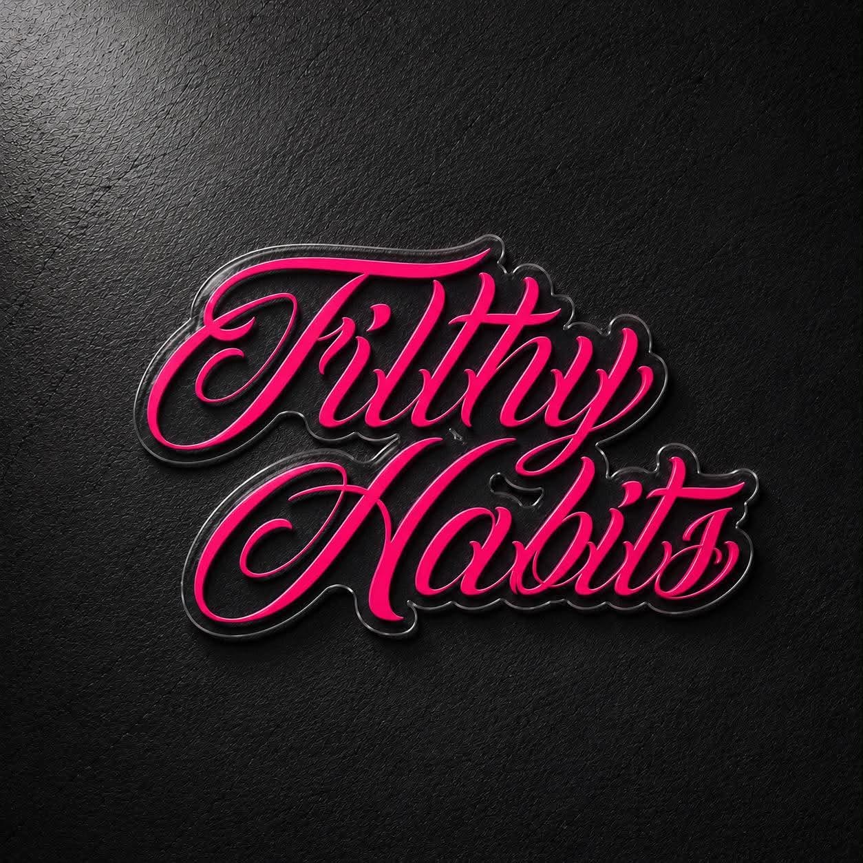 Filthy Habits Rear Window Banner Pink