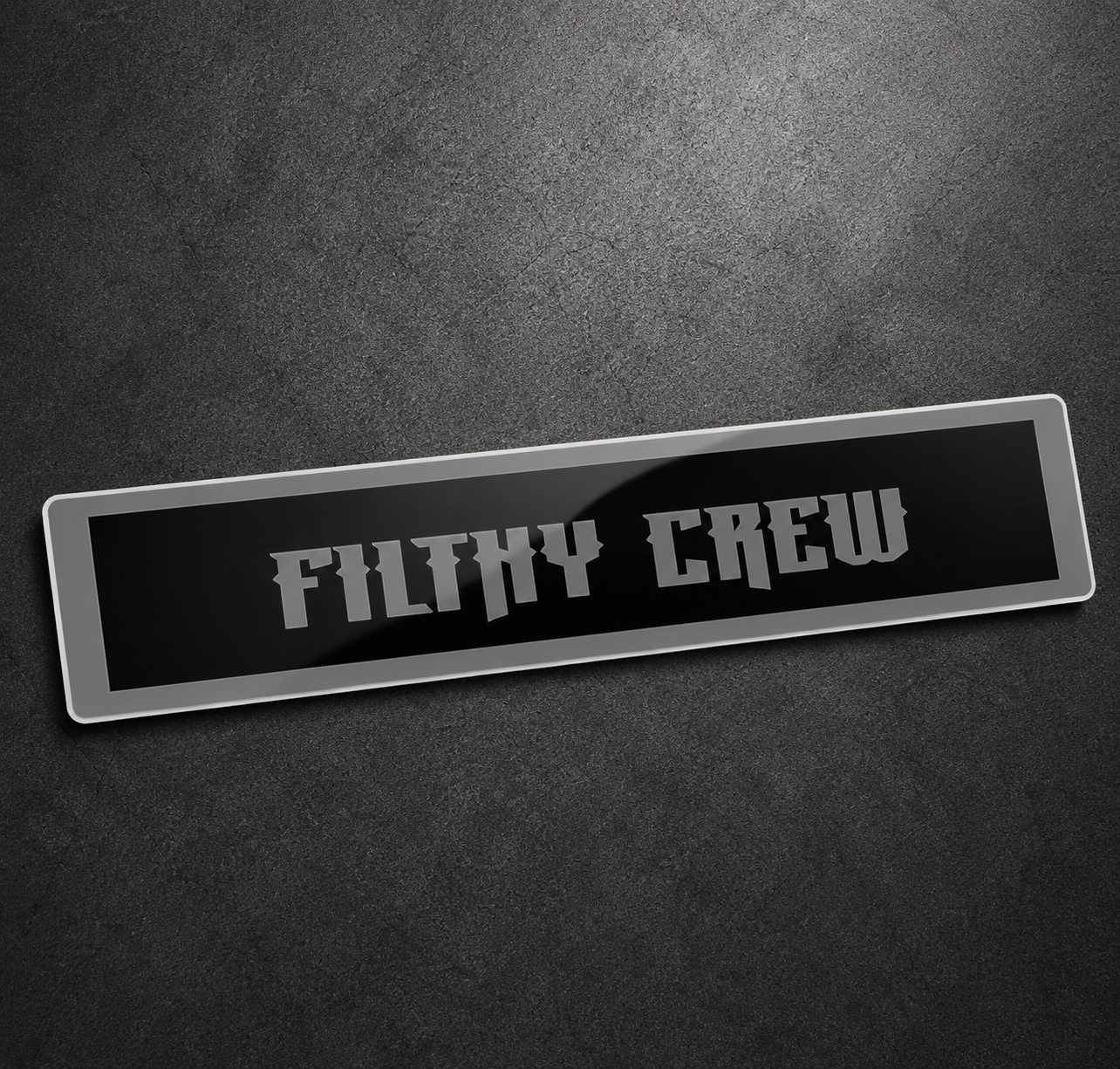 Filthy Crew Reverse Cut Banner