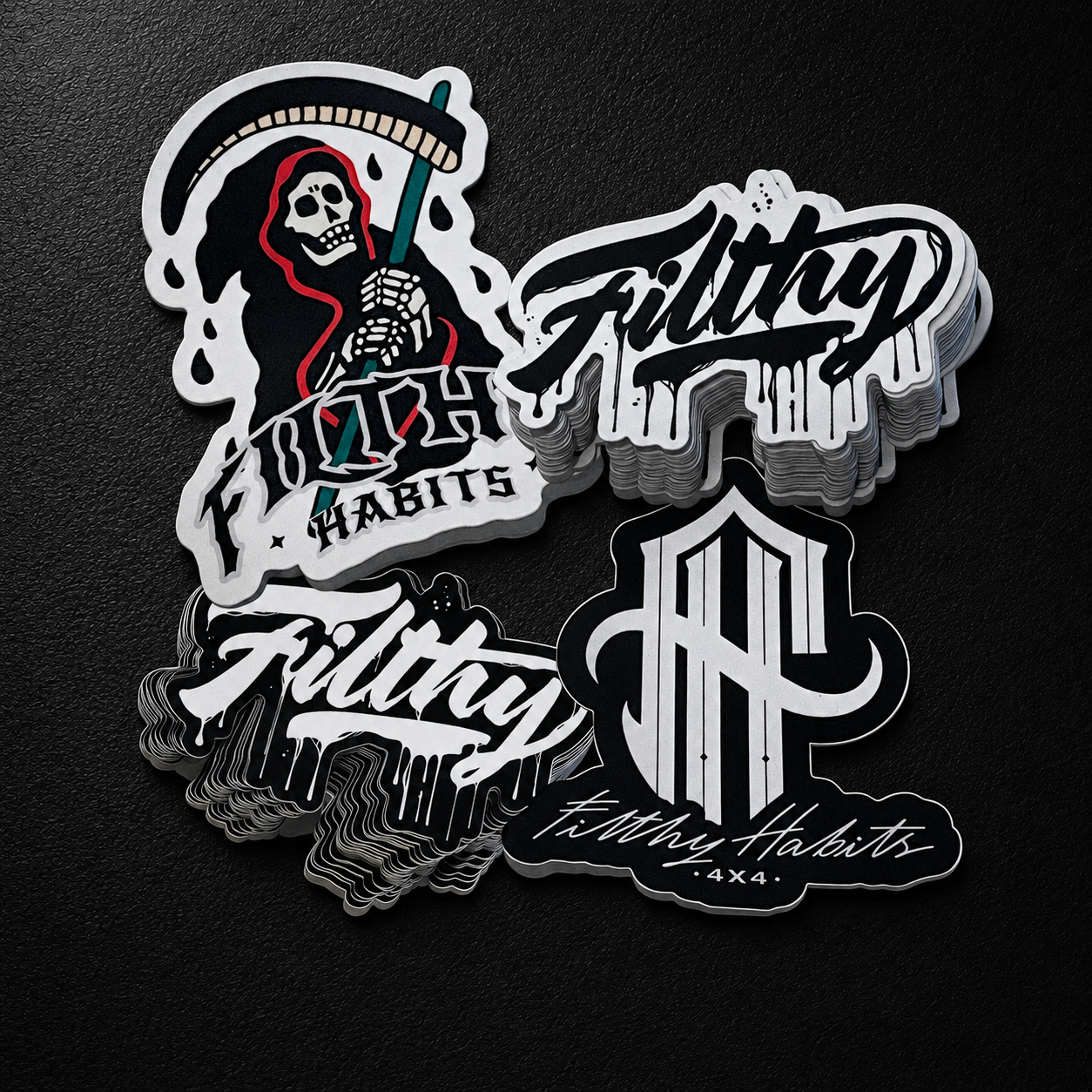 New assorted Filthy Sticker pack