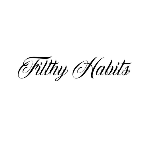 Filthy Habits Window Banner Black