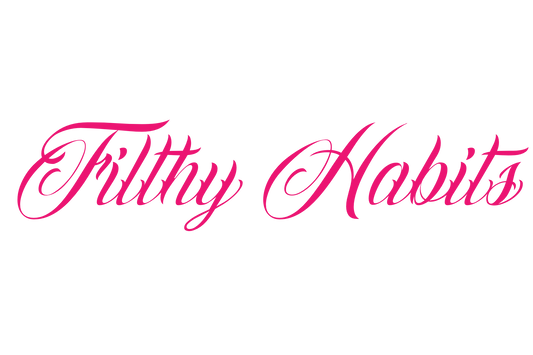 Filthy Habits Window Banner Hot Pink