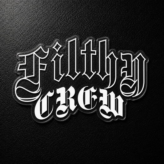 Filthy Crew Rear Banner (White)