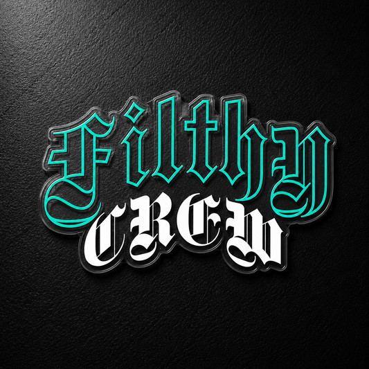 Filthy Crew Rear Banner (Teal)