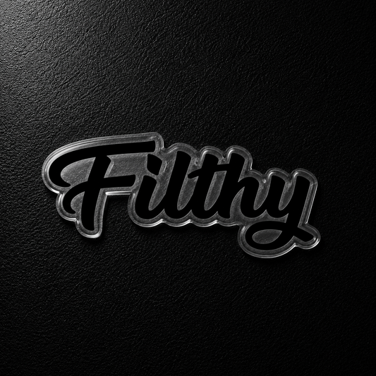 Filthy sticker Black