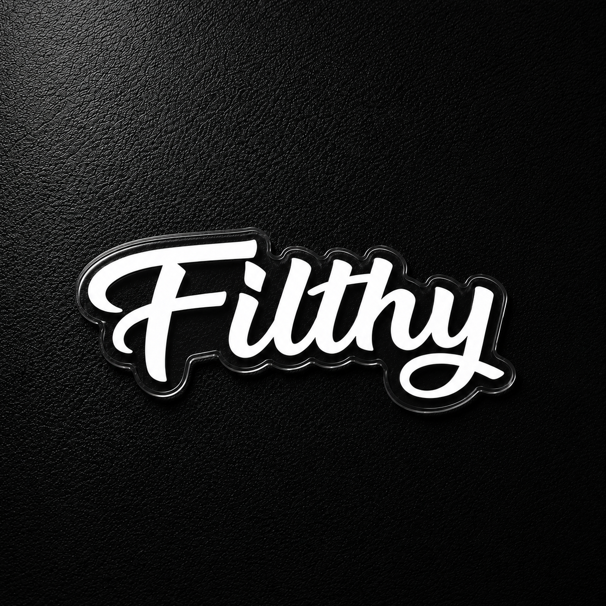 Filthy Sticker White