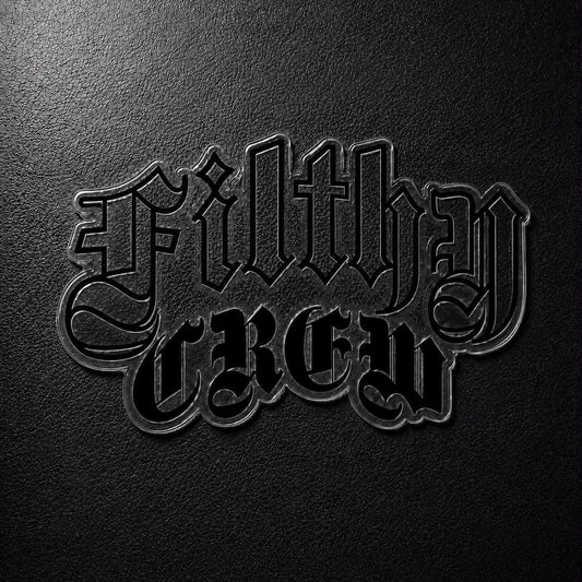 Filthy Crew Rear Banner - Matte Black