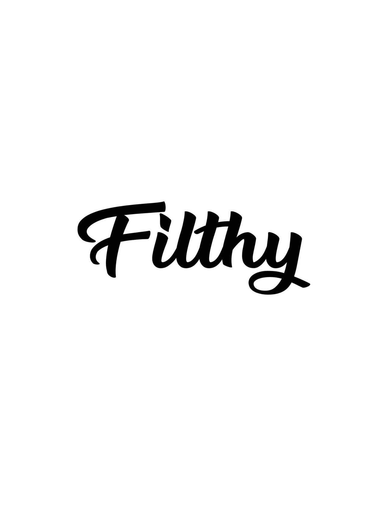 Filthy sticker Black